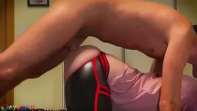 Chubby Guy Rides Massive Twink Cock Raw — Steamy Home Anal Round 2
