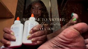 Sticky Glue Feet - Messy Foot Fetish