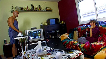 Before long, she gets her pussy and asshole penetrated, while giving guys hand and...