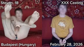 First time gay porn casting of a straight teenager ended with anal masturbation and prostate orgasm with shaking legs