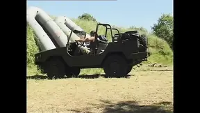 Soldiers Have Group Sex Outdoors in the Camp with Slutty Hikers