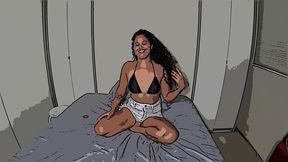 novinha levando ferro em animacao - bia andrade