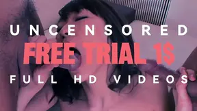 Brunette JAV beauty sucks cock in shower POV