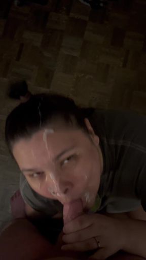 Homemade Amateur Blowjob and Facial No Makeup