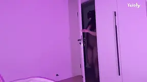 Seduced stepsister enjoys rough creampie in leopard lingerie and cat mask