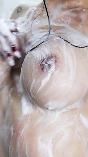 Stunning moment from "Sexy trans girl taking a shower"