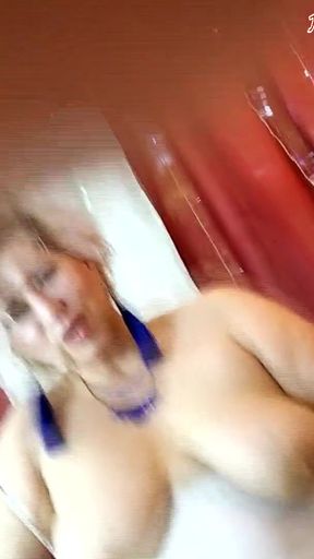 Key moment from &quot;My adult girl loves to make faces with naked tits! Incredible mature Foxy! Show yourself to everyone, my&quot;