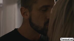 Tgirl aubrey kate fucks her man from behind