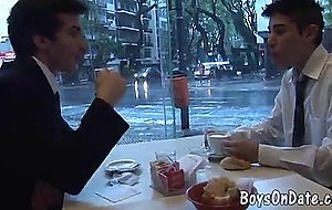 Twink co-workers get laid after coffee