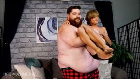 Ryan Alexander & Frank Funsize: SSBHM Strength Domination - SSBHM Gainer Bear Lifts and Carries and Squashes Tiny Twink - mp4 720