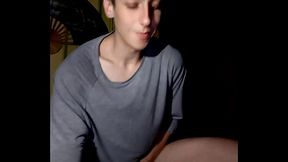 Jumping and twerking anally on a dildo