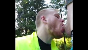 Construction Man Sucking Dick In Reststop