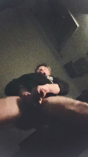Jerking off with passion