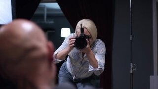 Ugly motherfucker dominates her into taking his dick