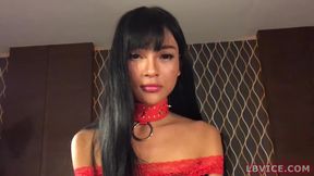 Teen Ladyboy Sakura Sucks Dick and Fucked