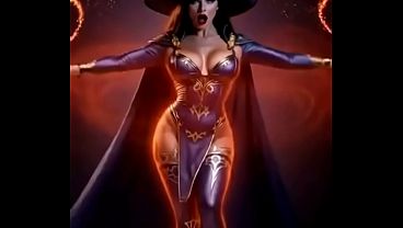 Wizard woman transform to demon queen (Ai animation)