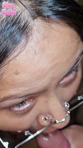 Cum tasting from a new donor, Worm