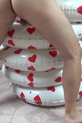 Heart Swimring Inflatable Float