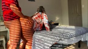 Visiting My Sugar Stepdaddy in a Sexy Dress with Heels to Collect My Reward