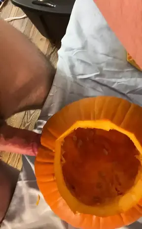 Daddy Fucks a Pumpkin and Cums