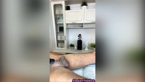 Hair Removal on a Huge Penis! by the Beautiful Depilation Master Sugarnadya