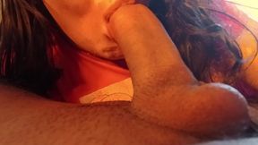 esta polla no quiere correrse, le doy una mamada larga e intensa porque quiero su leche