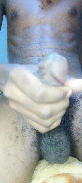 Playing with my black dick