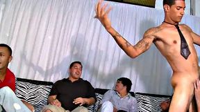 Strippers party with public BJs