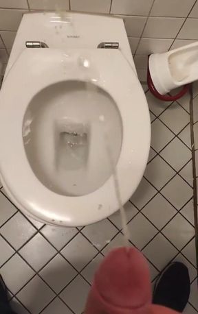 Pissing in Public Bathroom