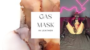 leather and gas mask