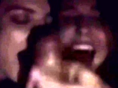 2 Stepsisters Suck Cock in a Theater - Amateur POV Blowjob