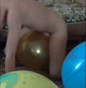 Popping Fun with my Twink Balloon Buddy