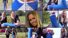 Cassidy LLC Crutching in the Park with Foot Play (in HD 1920 X 1080)