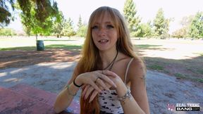 Real Teens - Ginger Teen With Beautiful Eyes Amber Stark Does Her First Ever Porn Casting