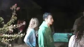 ”Spit roasted coed teen bitch gets her snatch drilled”