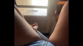 Walking along the sidewalk so my neighbors crave my ass &mdash;  I love to provoke a neighbor I have