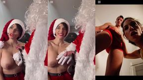 mama noela eats santa claus s big, fat cock, like she swallows