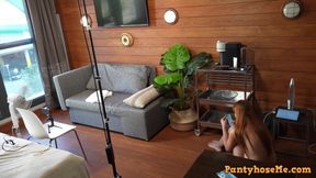 Behind the camera backstage a look how we film our pantyhose girls