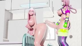 MMD | LEWD NURSE - FUTANARI [BY NYAKUMI]