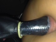 girl getting fucked by gearshift nob penetration