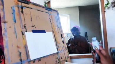 SEXY ART VLOG NUDE PAINTING- Titty Edition