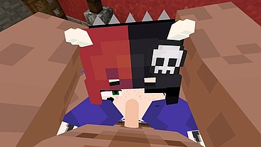 Minecraft Jenny Mod Fapcraft - Ellie, a Goth dommy mommy with a cow bikini and tasty milkers
