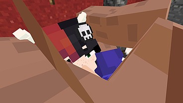 Minecraft Jenny Mod Fapcraft - Ellie, a Goth dommy mommy with a cow bikini and tasty milkers