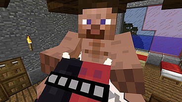Minecraft Jenny Mod Fapcraft - Ellie, a Goth dommy mommy with a cow bikini and tasty milkers
