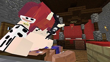Minecraft Jenny Mod Fapcraft - Ellie, a Goth dommy mommy with a cow bikini and tasty milkers