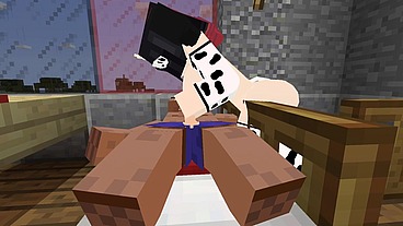 Minecraft Jenny Mod Fapcraft - Ellie, a Goth dommy mommy with a cow bikini and tasty milkers