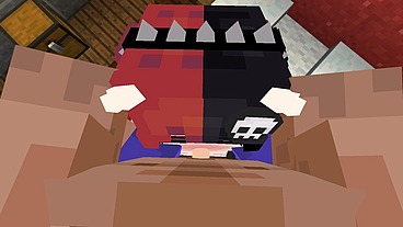 Minecraft Jenny Mod Fapcraft - Ellie, a Goth dommy mommy with a cow bikini and tasty milkers