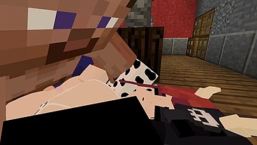 Minecraft Jenny Mod Fapcraft - Ellie, a Goth dommy mommy with a cow bikini and tasty milkers