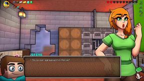 Hornycraft Minecraft Parody - Alex Gives Steve the Best Handjob Ever for Emeralds