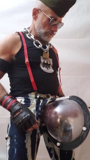 Pipe Stepdad Pumping Balls and Cock in a Monstertube